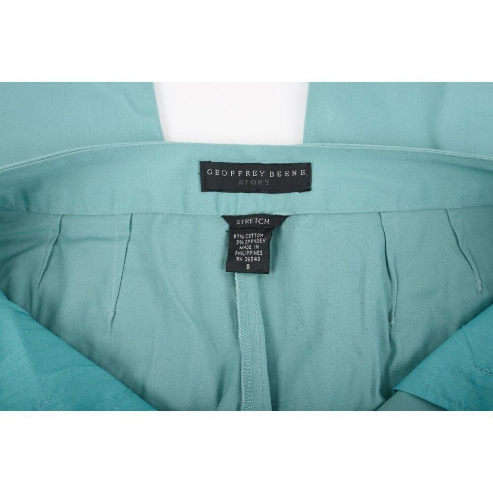 Geoffrey Beene Sport Womans Pants Trousers Size 8 Green Ankle Stretch NWT - Picture 8 of 8